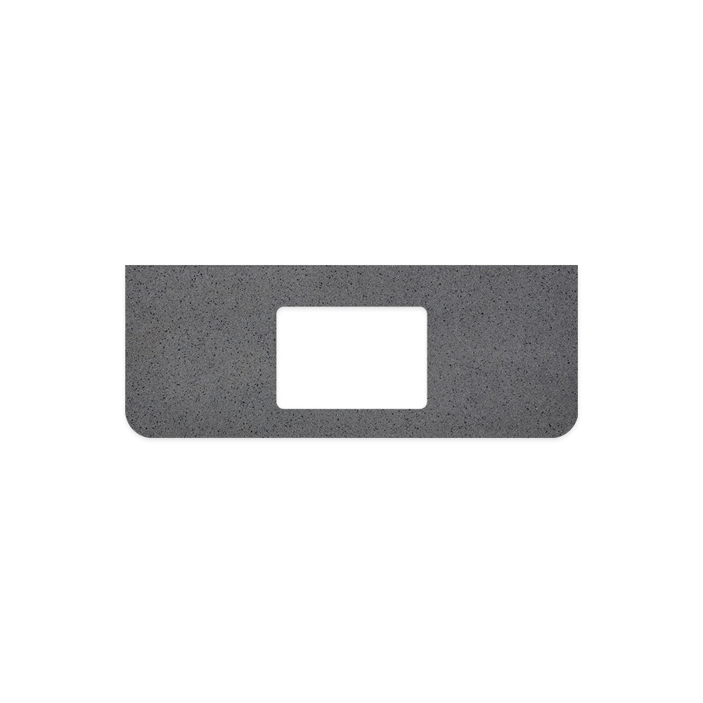 FIENZA MOONSCAPE CURVED SOLID SURFACE BENCHTOP WITH SINGLE UNDERMOUNT BASIN HOLE (AVAILABLE IN 750MM, 900MM, 1200MM AND 1500MM)