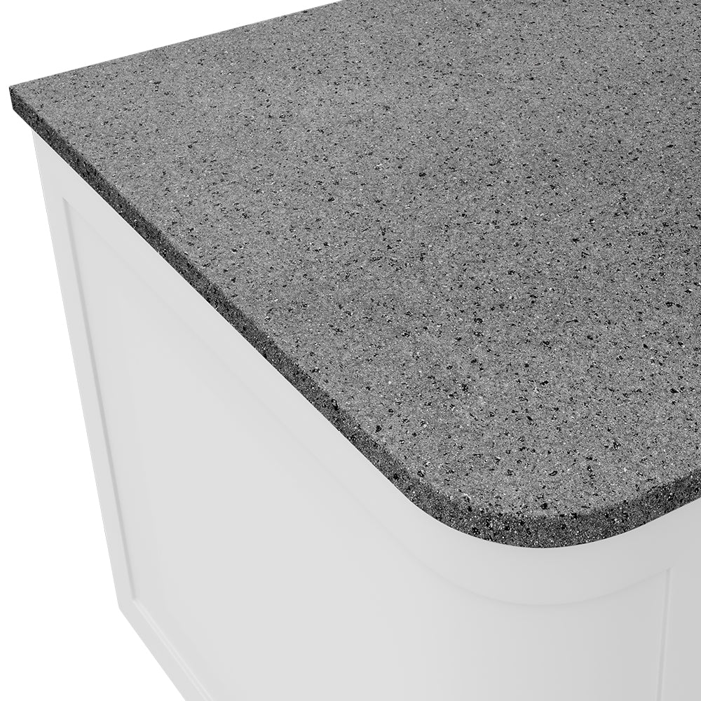 FIENZA MOONSCAPE CURVED SOLID SURFACE BENCHTOP (AVAILABLE IN 750MM, 900MM, 1200MM AND 1500MM)