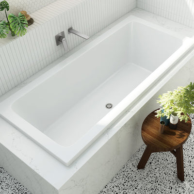 OLIVERI MUNICH ISLAND BATHTUB HIGH GLOSS WHITE 1750MM
