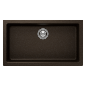 SCHOCK SIGNUS LARGE SINGLE BOWL UNDERMOUNT KITCHEN SINK BRONZE 790MM