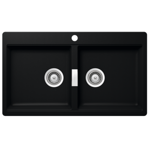 SCHOCK HORIZONT DOUBLE BOWL 1TH KITCHEN SINK PURO 860MM
