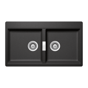 SCHOCK HORIZONT DOUBLE BOWL 1TH KITCHEN SINK STONE 860MM