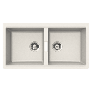 SCHOCK HORIZONT DOUBLE BOWL UNDERMOUNT KITCHEN SINK POLARIS 860MM