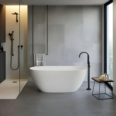 TURNER HASTINGS NARVA MAGNACAST FREESTANDING BATHTUB MATTE WHITE 1600MM