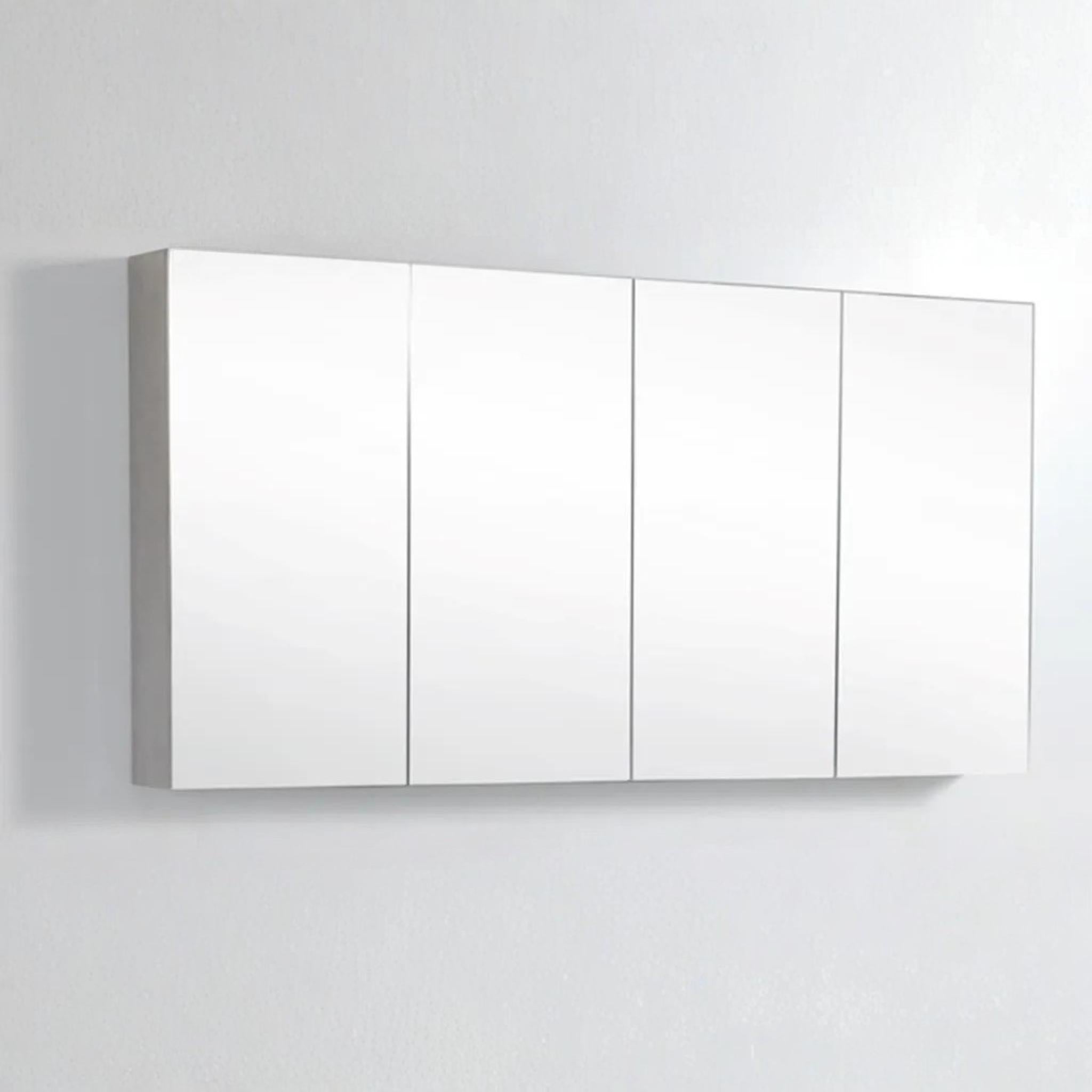 POSEIDON NOVA CONCRETE GREY MIRROR SHAVING CABINET 1480X750MM