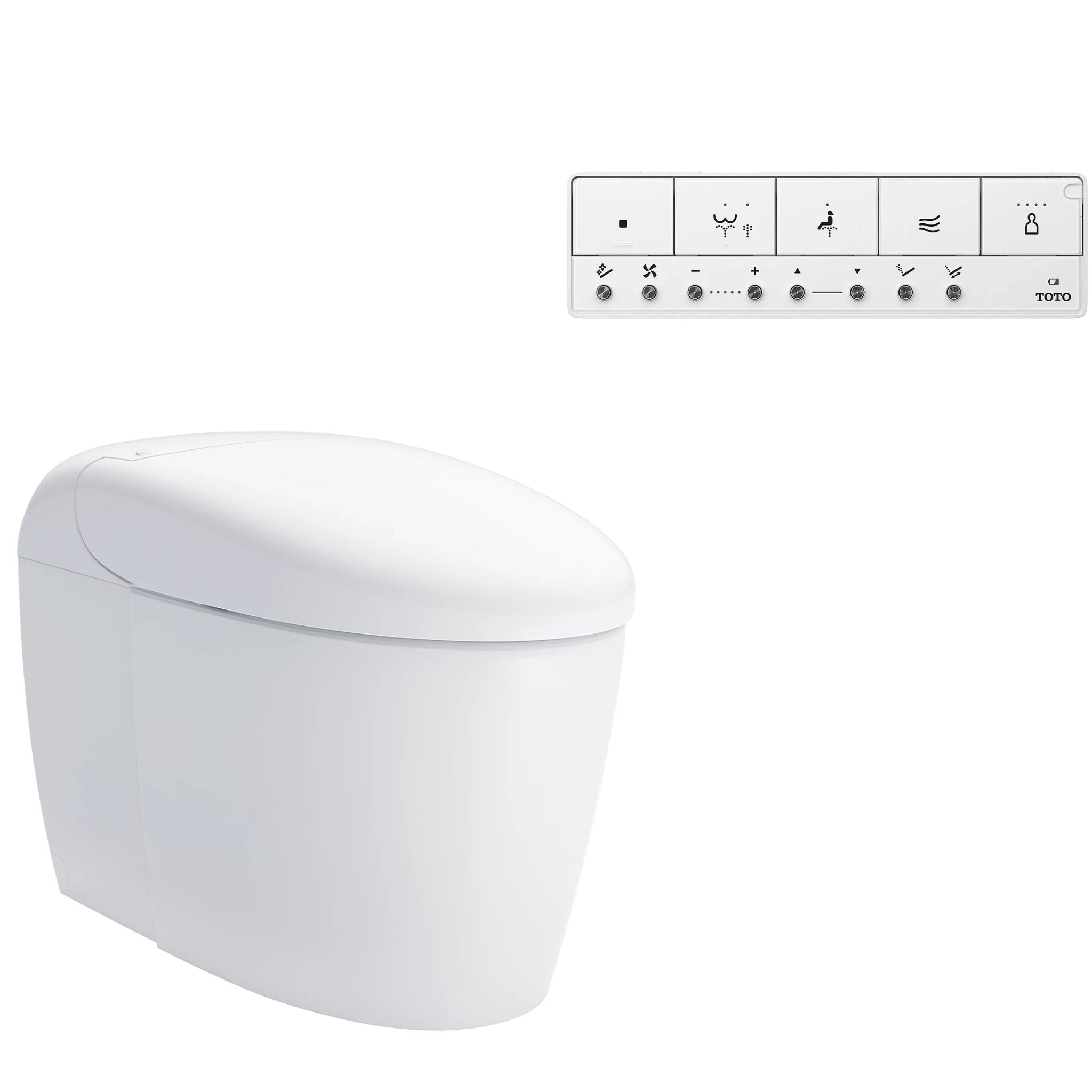 TOTO NEOREST RS INTEGRATED TOILET & REMOTE CONTROLLED WASHLET ELONGATED GLOSS WHITE