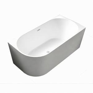 INFINITY NERIDA RIGHT CORNER BATHTUB WITH OVERFLOW MATTE WHITE (MULTIPLE SIZES AVAILABLE)