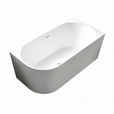 INFINITY NERIDA RIGHT CORNER BATHTUB WITH OVERFLOW MATTE WHITE (MULTIPLE SIZES AVAILABLE)