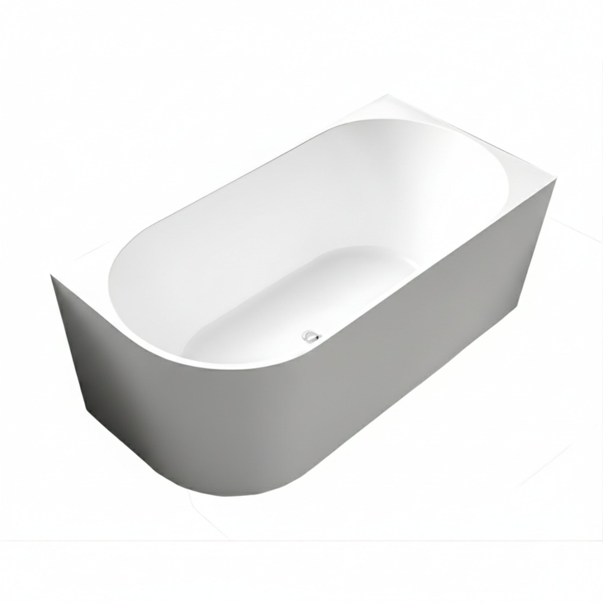 INFINITY NERIDA RIGHT CORNER BATHTUB MATTE WHITE (MULTIPLE SIZES AVAILABLE)