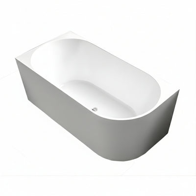 INFINITY NERIDA LEFT CORNER BATHTUB MATTE WHITE (MULTIPLE SIZES AVAILABLE)
