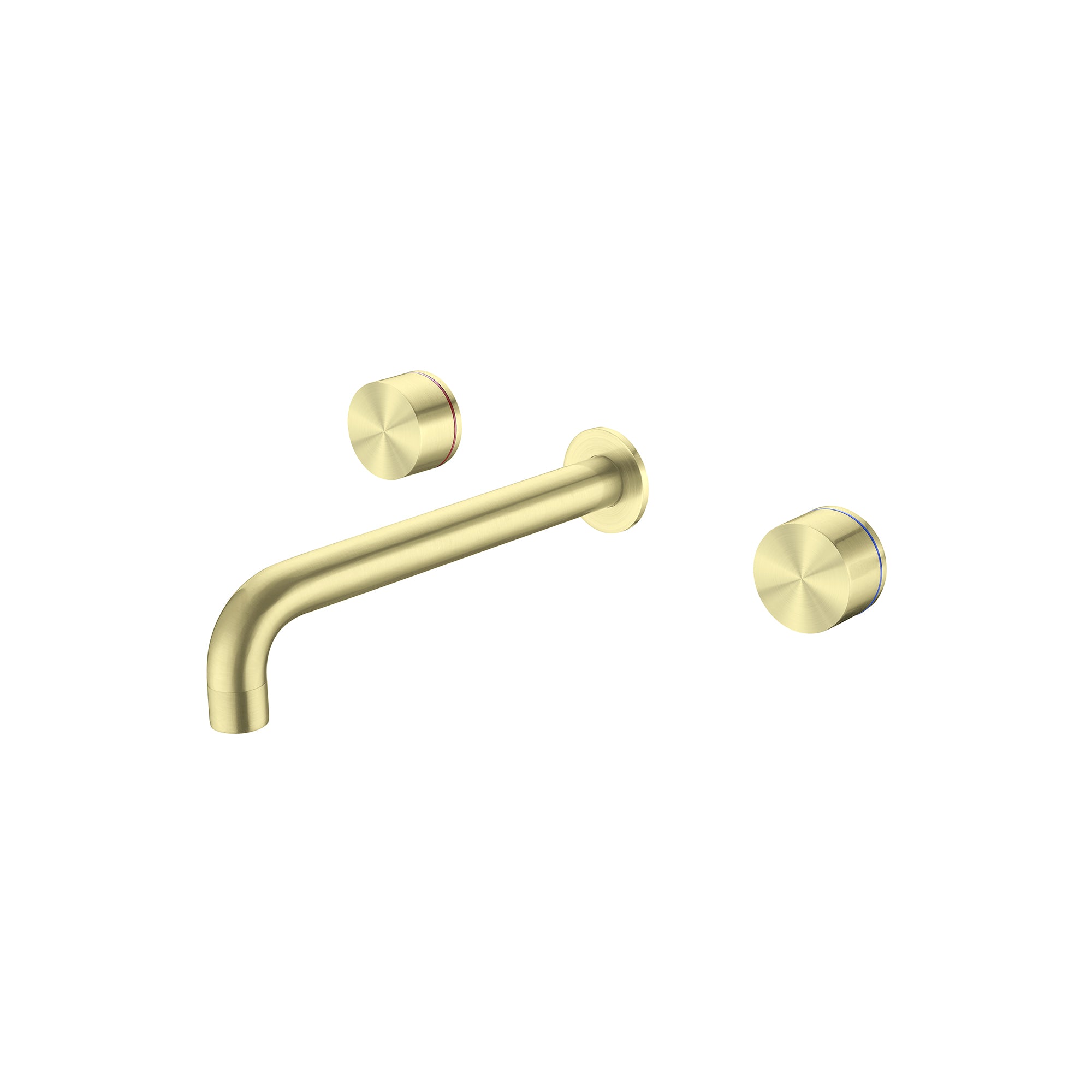 NERO KARA WALL BASIN SET BRUSHED GOLD (AVAILABLE IN 180MM AND 217MM)