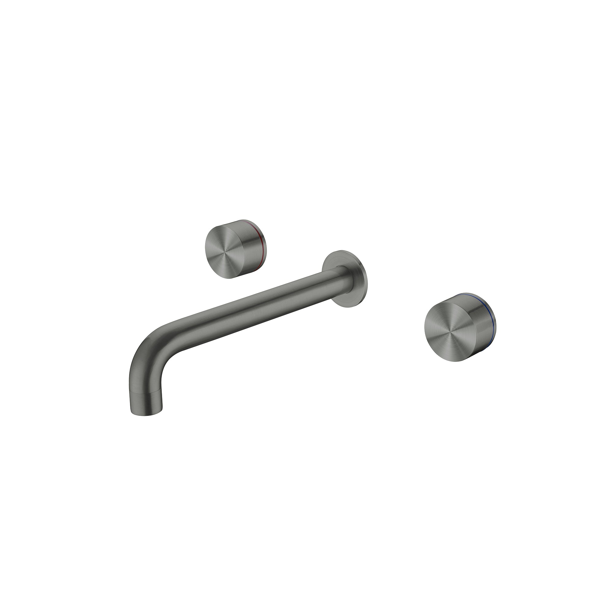 NERO KARA WALL BASIN SET GUN METAL (AVAILABLE IN 180MM AND 217MM)