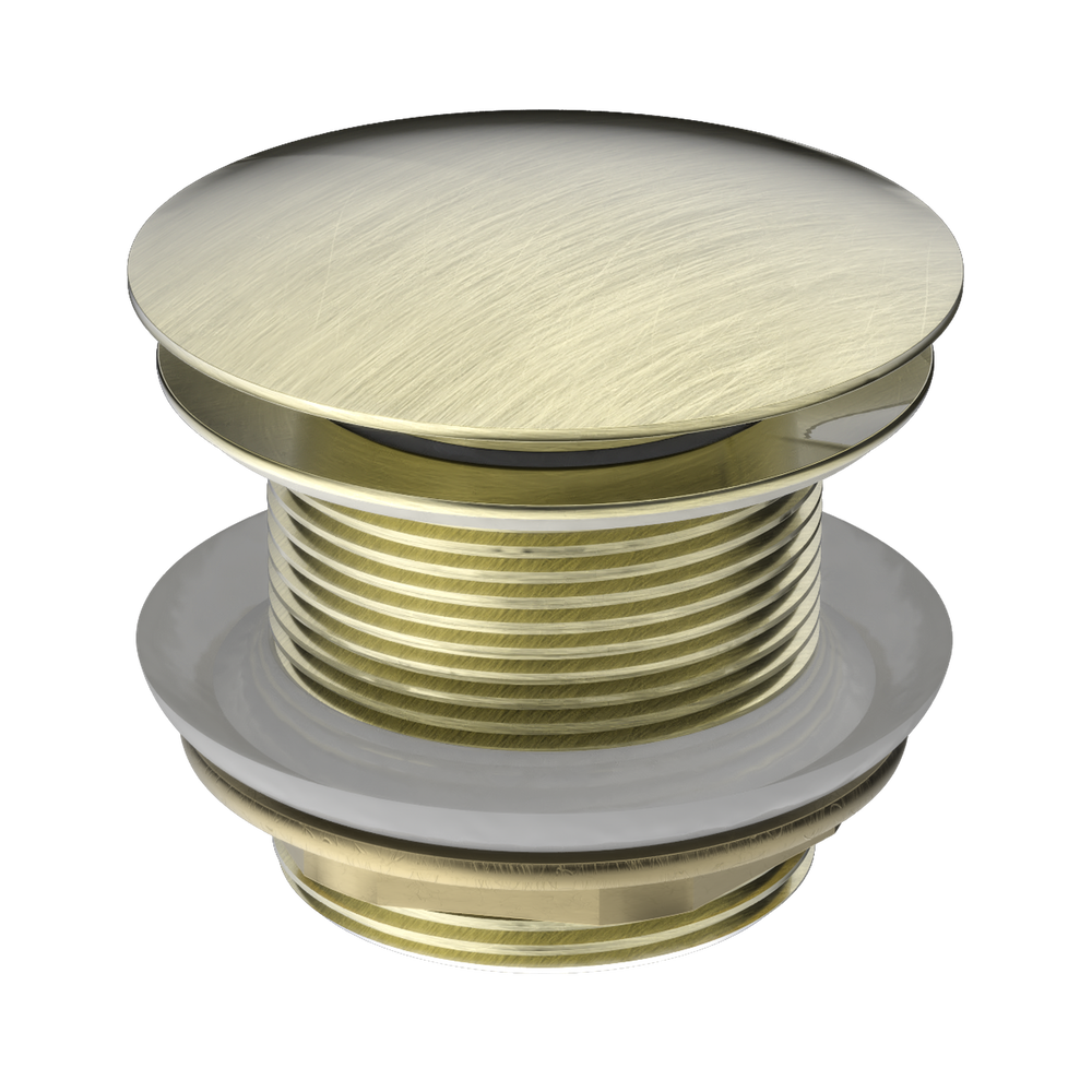 NERO BATH POP-UP PLUG WITH REMOVABLE WASTE NO OVERFLOW 40MM AGED BRASS
