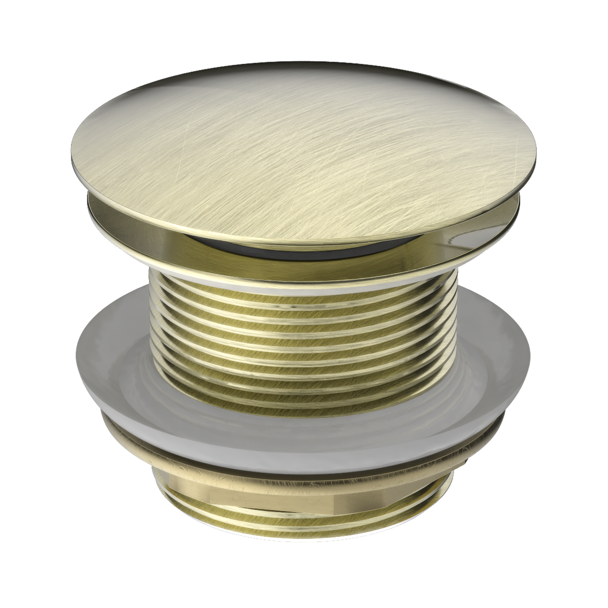 NERO BATH POP-UP PLUG WITH REMOVABLE WASTE NO OVERFLOW 40MM AGED BRASS