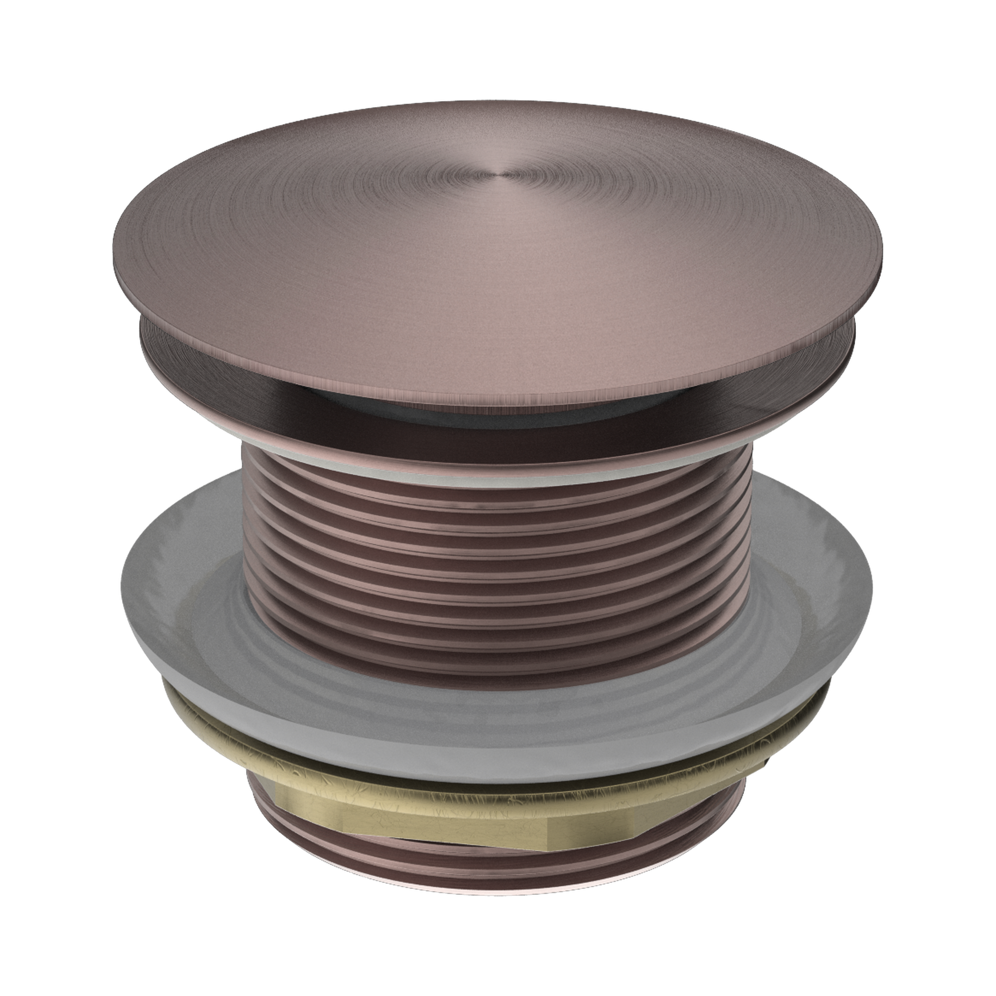 NERO BATH POP-UP PLUG WITH REMOVABLE WASTE NO OVERFLOW 40MM BRUSHED BRONZE