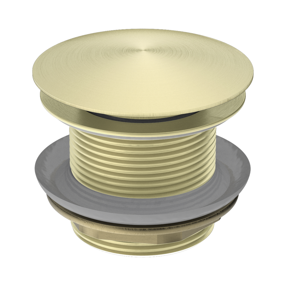 NERO BATH POP-UP PLUG WITH REMOVABLE WASTE NO OVERFLOW 40MM BRUSHED GOLD
