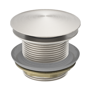 NERO BATH POP-UP PLUG WITH REMOVABLE WASTE NO OVERFLOW 40MM BRUSHED NICKEL
