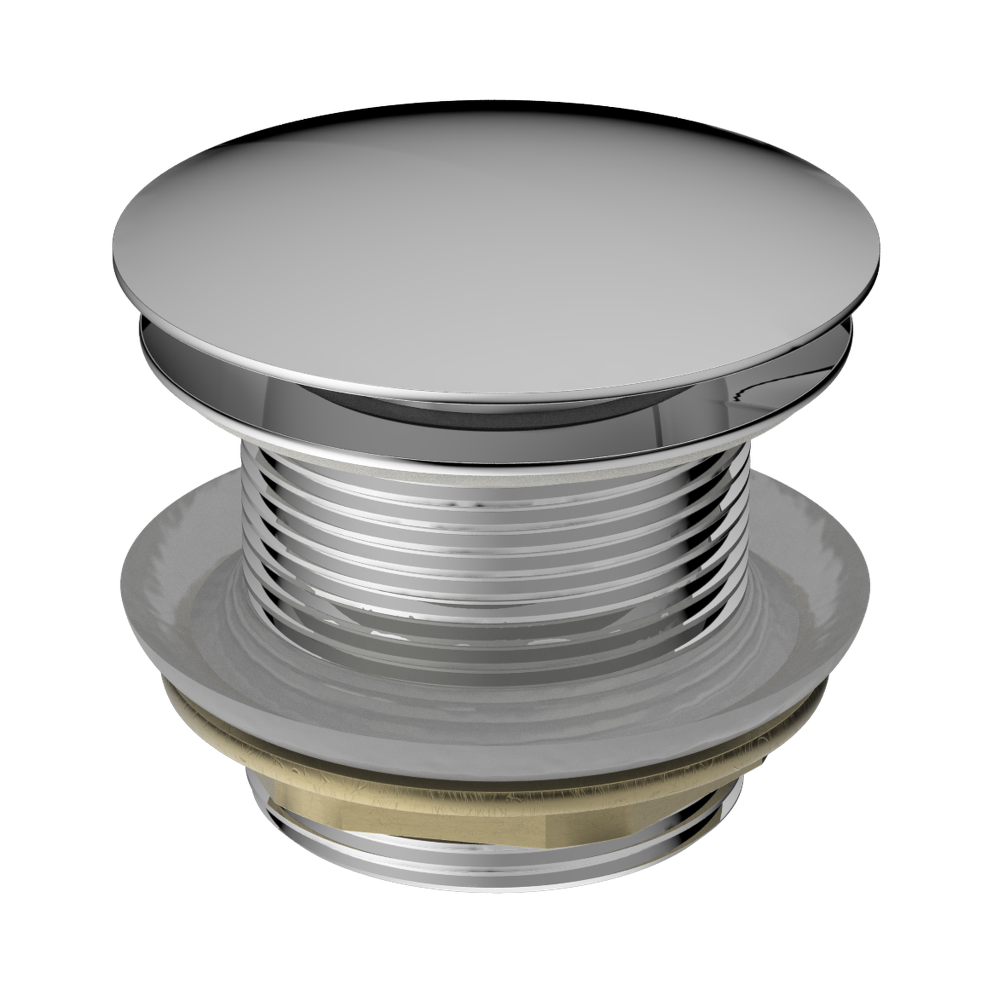 NERO BATH POP-UP PLUG WITH REMOVABLE WASTE NO OVERFLOW 40MM CHROME