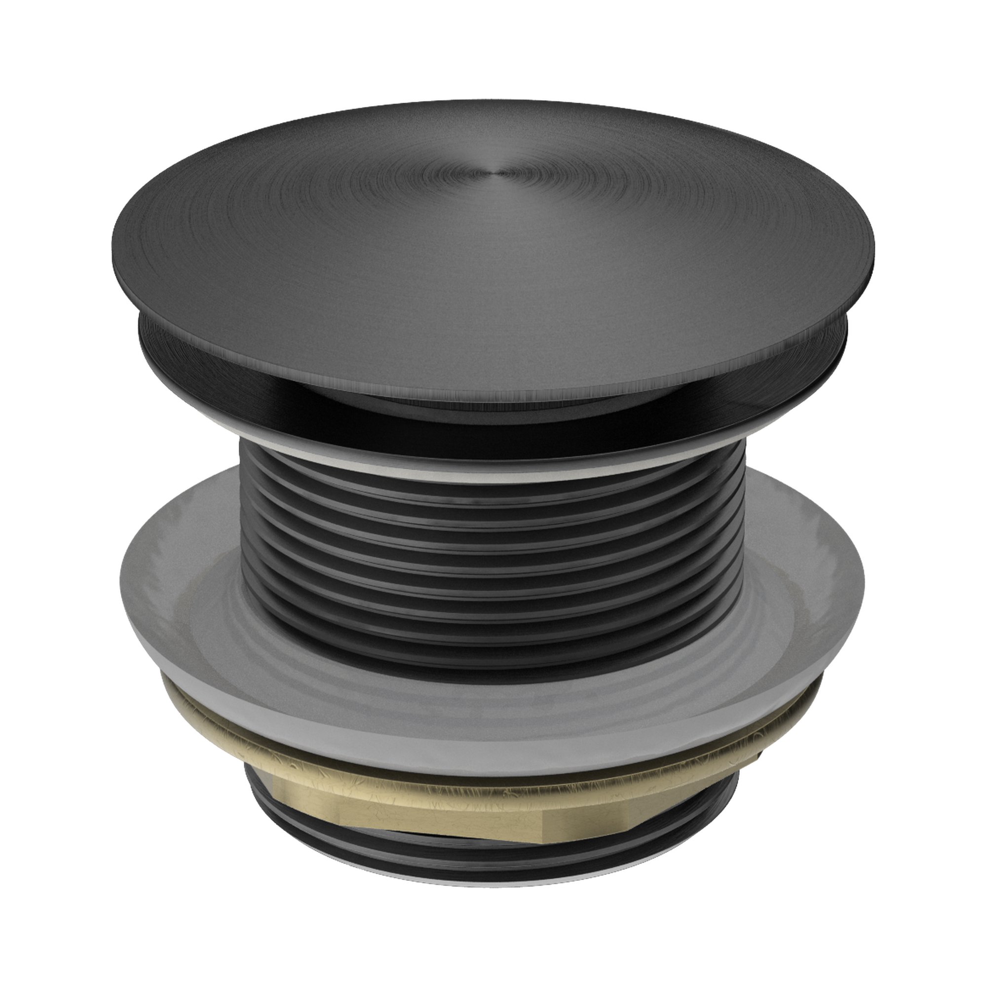 NERO BATH POP-UP PLUG WITH REMOVABLE WASTE NO OVERFLOW 40MM GUN METAL