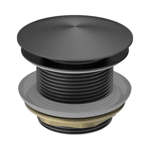 NERO BATH POP-UP PLUG WITH REMOVABLE WASTE NO OVERFLOW 40MM GUN METAL