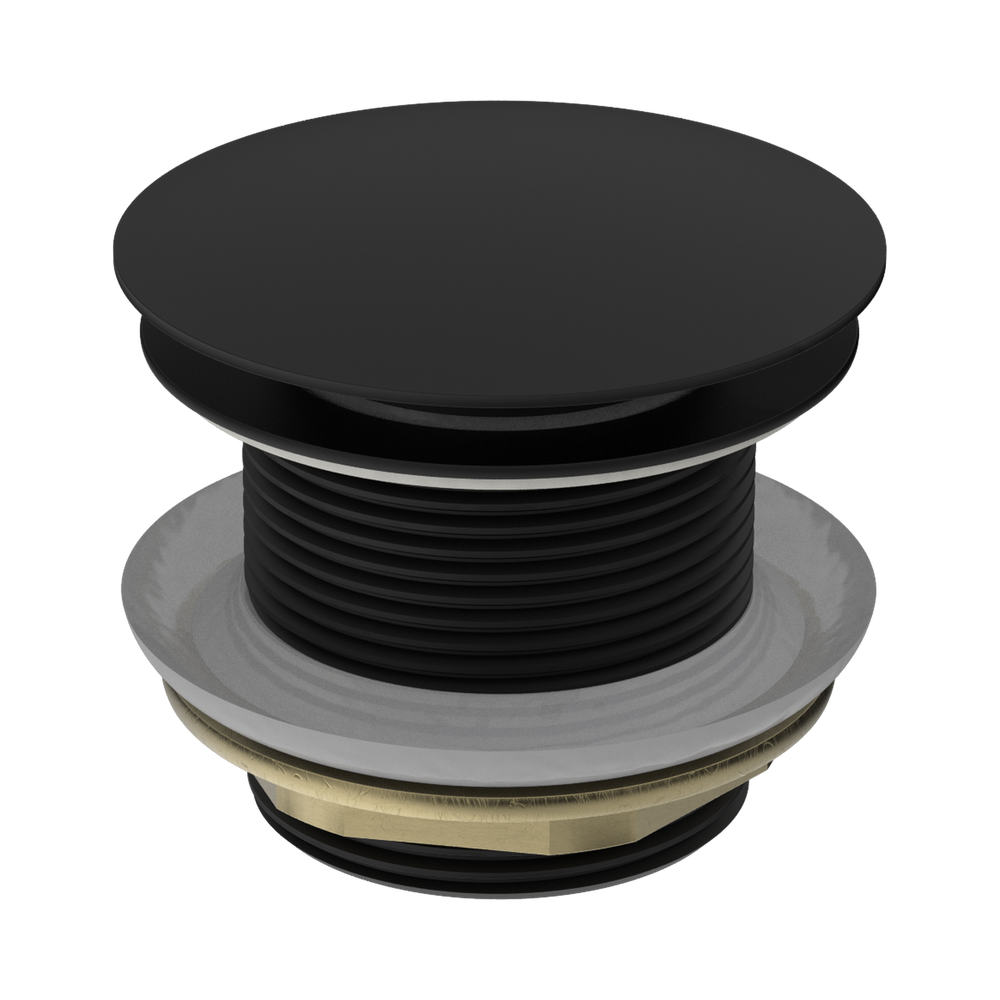 NERO BATH POP-UP PLUG WITH REMOVABLE WASTE NO OVERFLOW 40MM MATTE BLACK