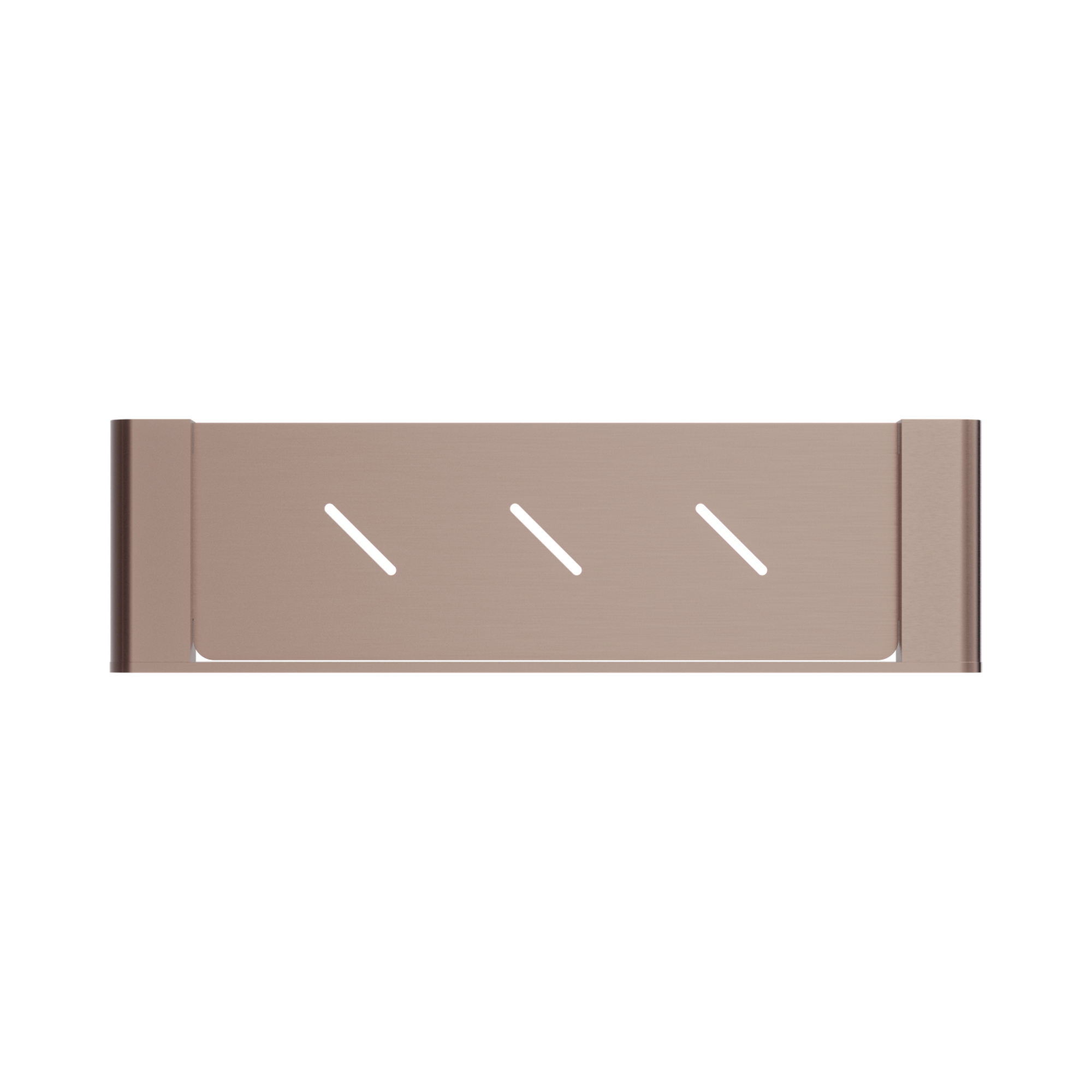 NERO BIANCA METAL SHOWER SHELF 423MM BRUSHED BRONZE