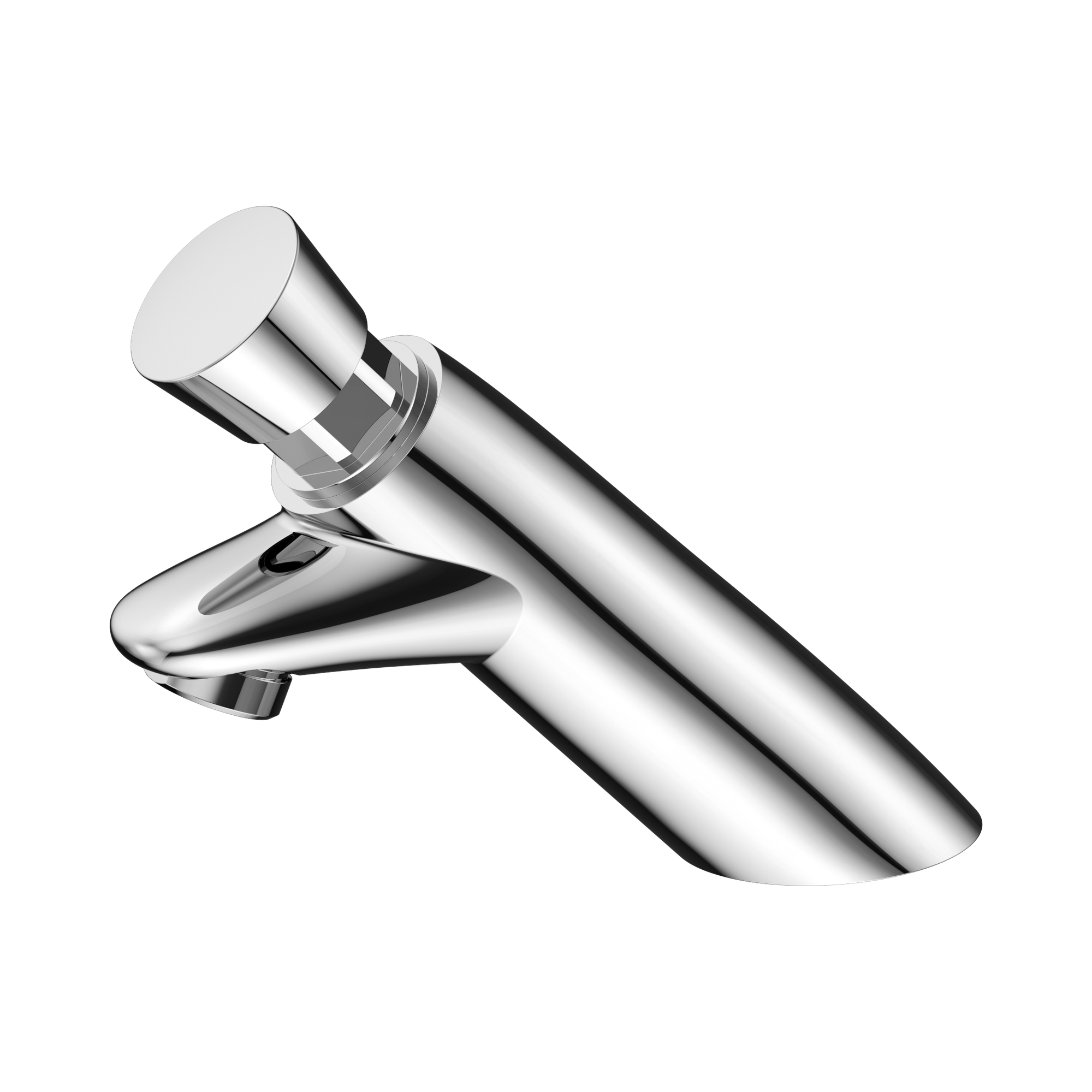 NERO COMMERCIAL SS316 LEAD FREE TIMEFLOW PUSH BUTTON PILLAR TAP 128MM CHROME