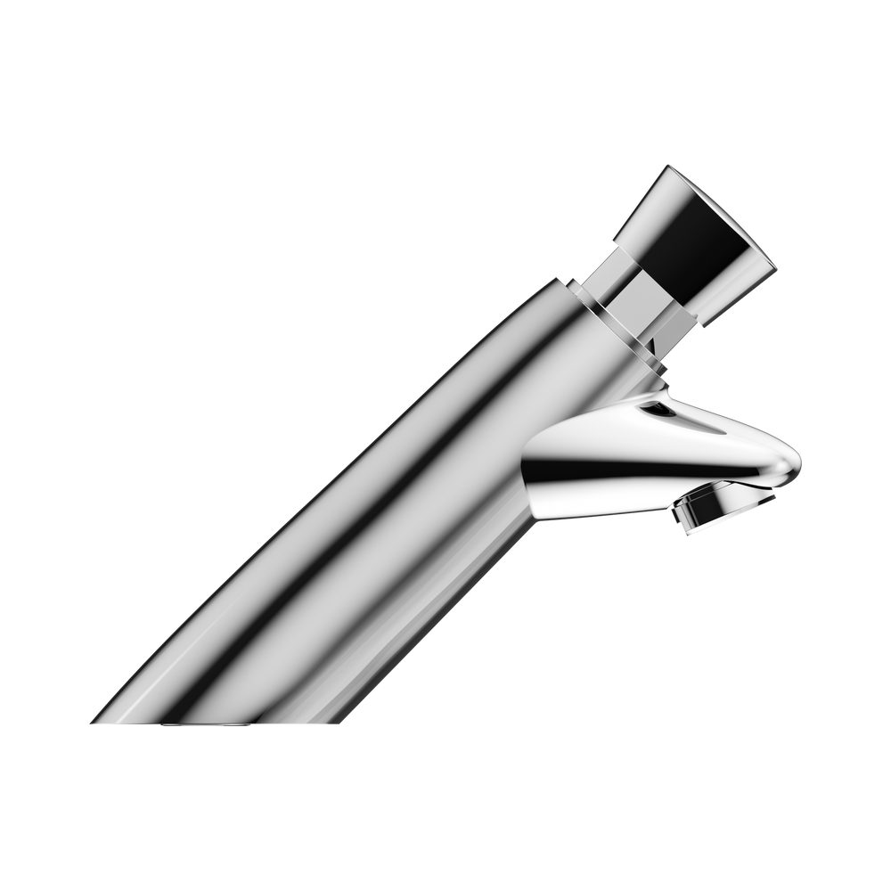 NERO COMMERCIAL SS316 LEAD FREE TIMEFLOW PUSH BUTTON PILLAR TAP 128MM CHROME