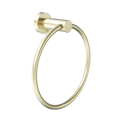 NERO DOLCE II HAND TOWEL RING 203MM BRUSHED GOLD
