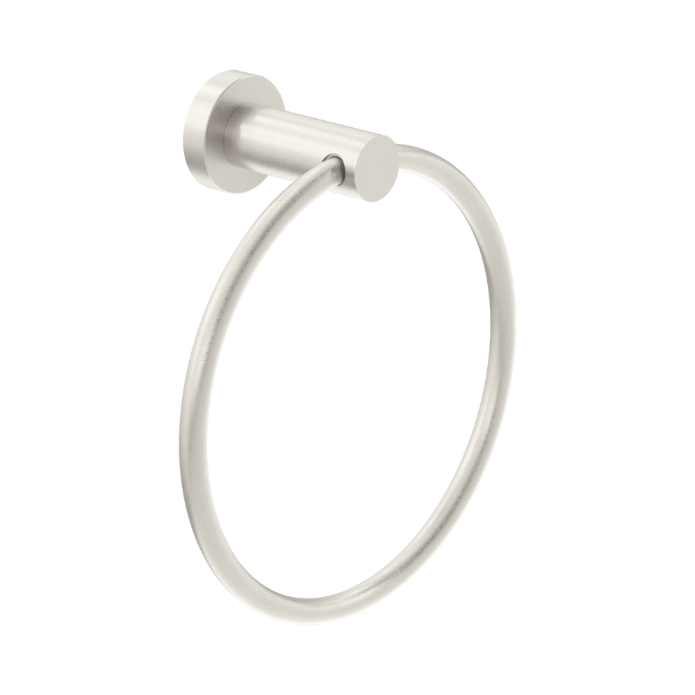 NERO DOLCE II HAND TOWEL RING 203MM BRUSHED NICKEL