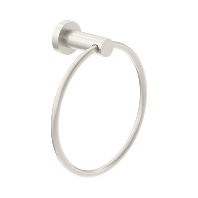 NERO DOLCE II HAND TOWEL RING 203MM BRUSHED NICKEL