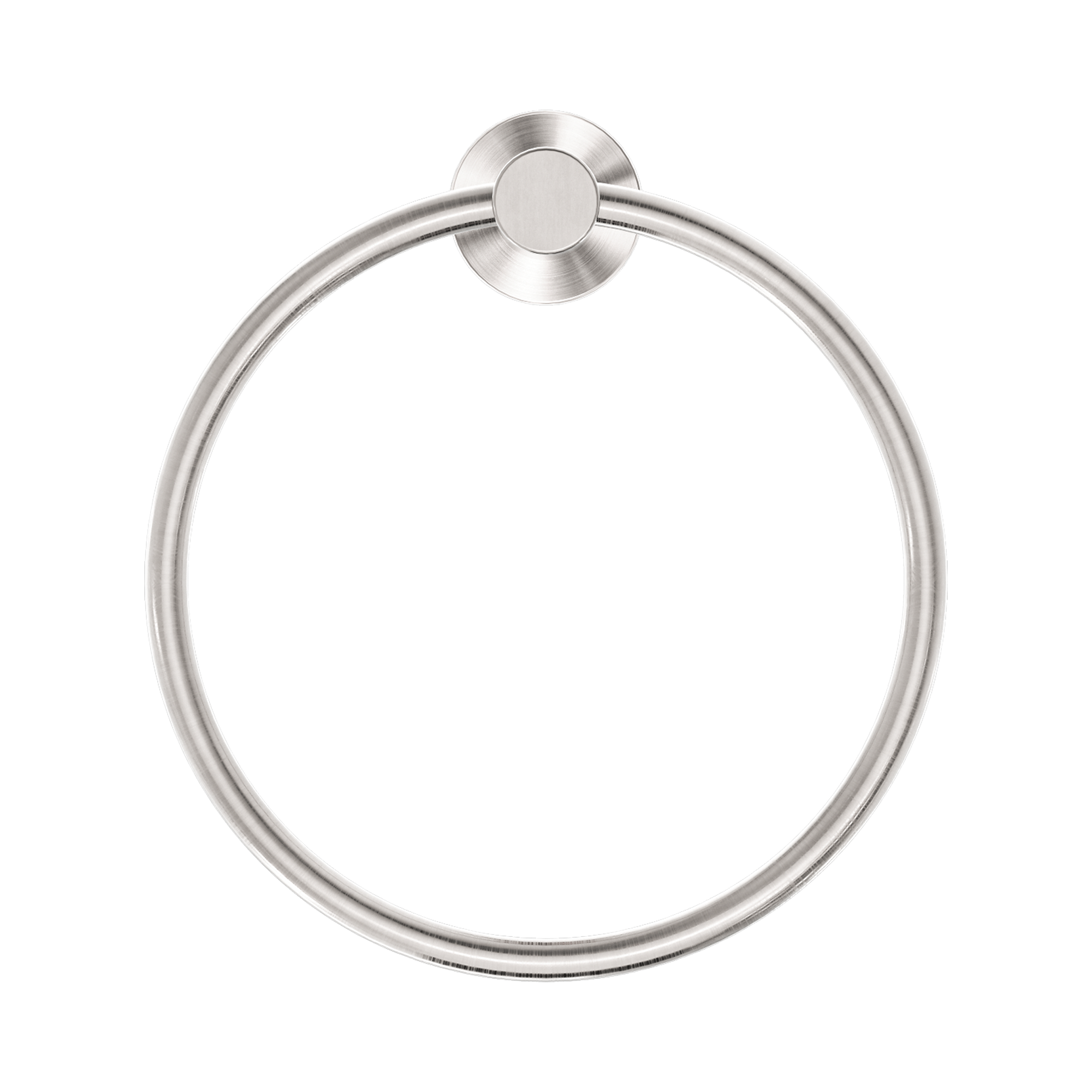 NERO DOLCE II HAND TOWEL RING 203MM BRUSHED NICKEL