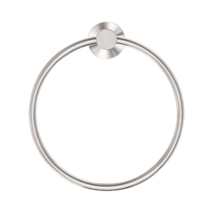 NERO DOLCE II HAND TOWEL RING 203MM BRUSHED NICKEL