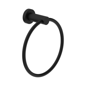 NERO DOLCE II HAND TOWEL RING 203MM MATTE BLACK