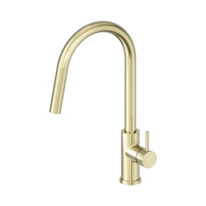 NERO DOLCE II PULL OUT SINK MIXER 427MM BRUSHED GOLD