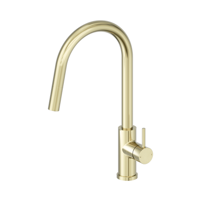 NERO DOLCE II LEAD FREE PULL OUT SINK MIXER 427MM BRUSHED GOLD