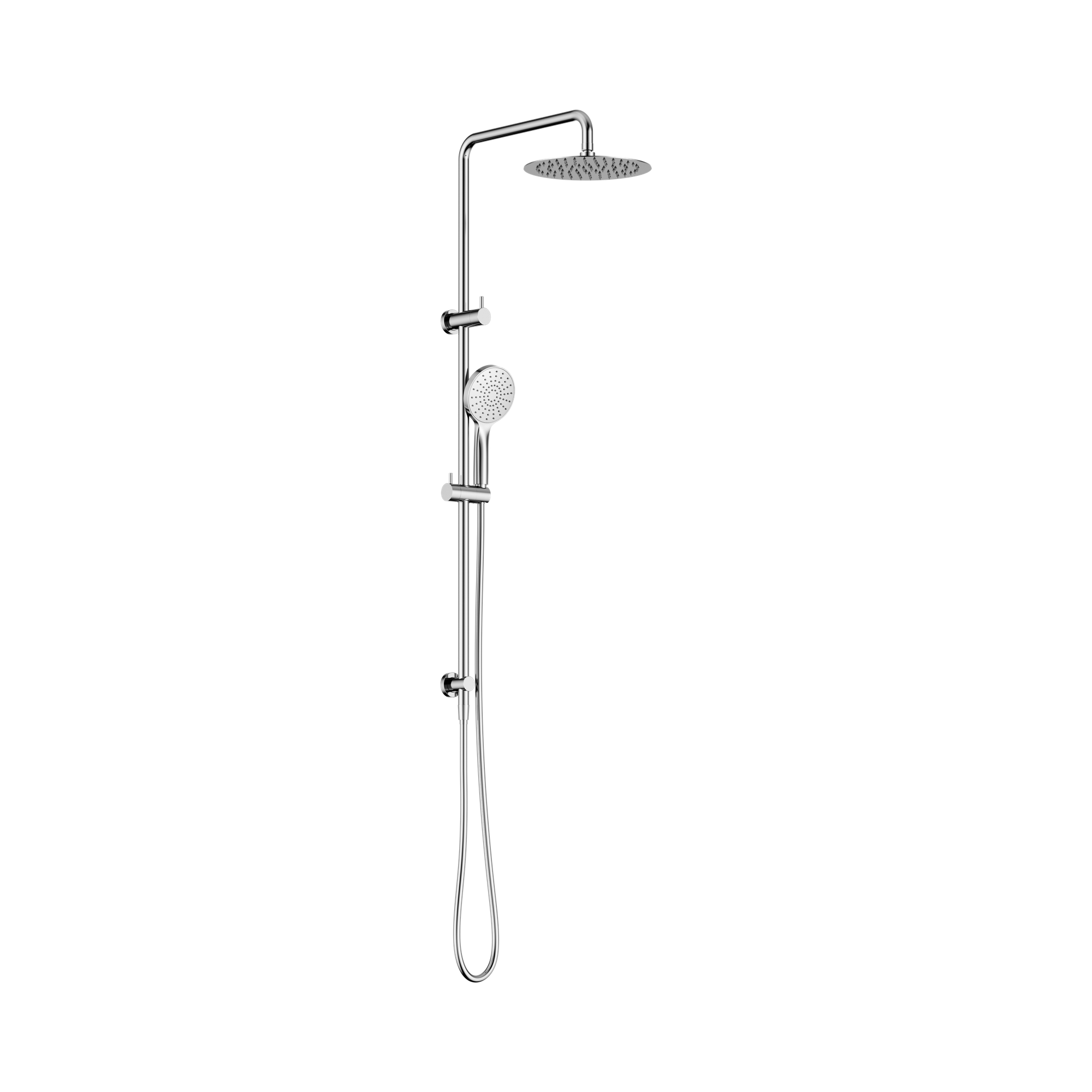 NERO DOLCE II ROUND TWIN SHOWER 1116MM CHROME