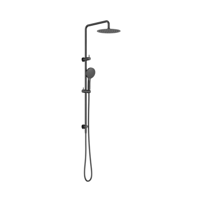 NERO DOLCE II LEAD FREE ROUND TWIN SHOWER 1116MM GUN METAL