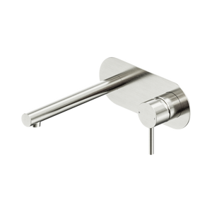 NERO DOLCE II WALL BASIN / BATH MIXER 200MM BRUSHED NICKEL