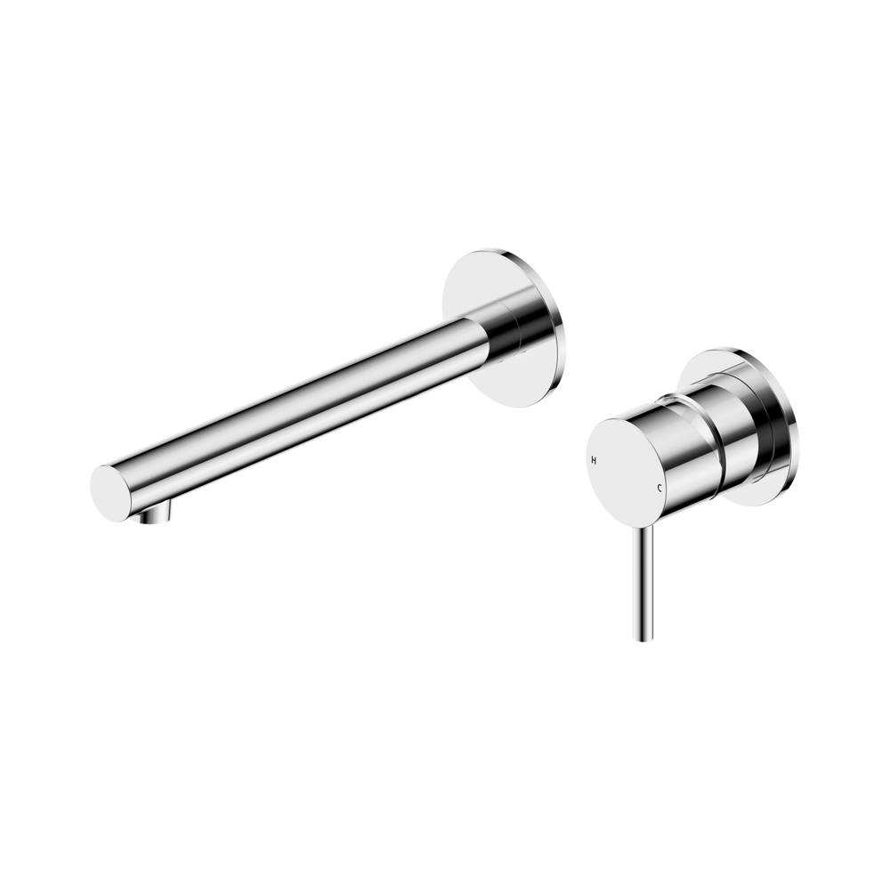 NERO DOLCE II WALL BASIN / BATH MIXER SEPARATE BACK PLATE 206MM CHROME