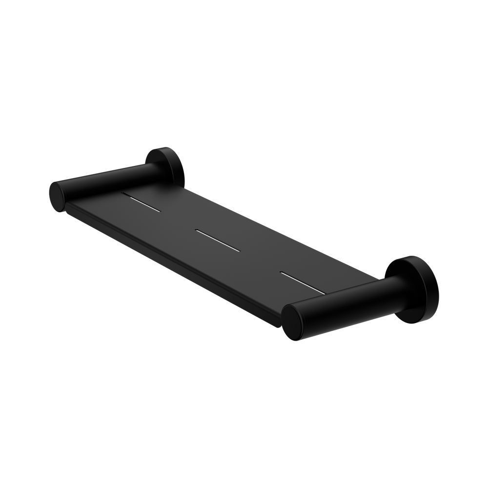 NERO DOLCE II METAL SHOWER SHELF 366MM MATTE BLACK