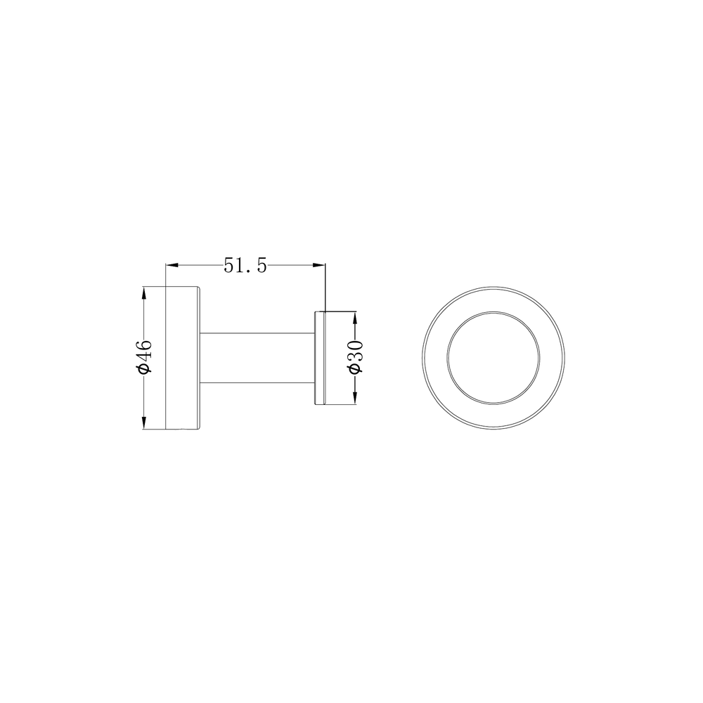 NERO DOLCE II ROBE HOOK CHROME