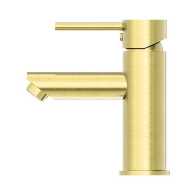 NERO DOLCE LEAD FREE BASIN MIXER STRAIGHT SPOUT 156MM BRUSHED GOLD