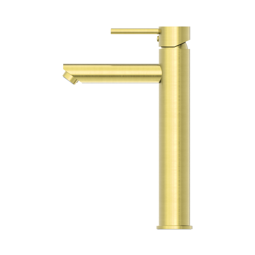 NERO DOLCE TALL BASIN MIXER STRAIGHT SPOUT 286MM BRUSHED GOLD