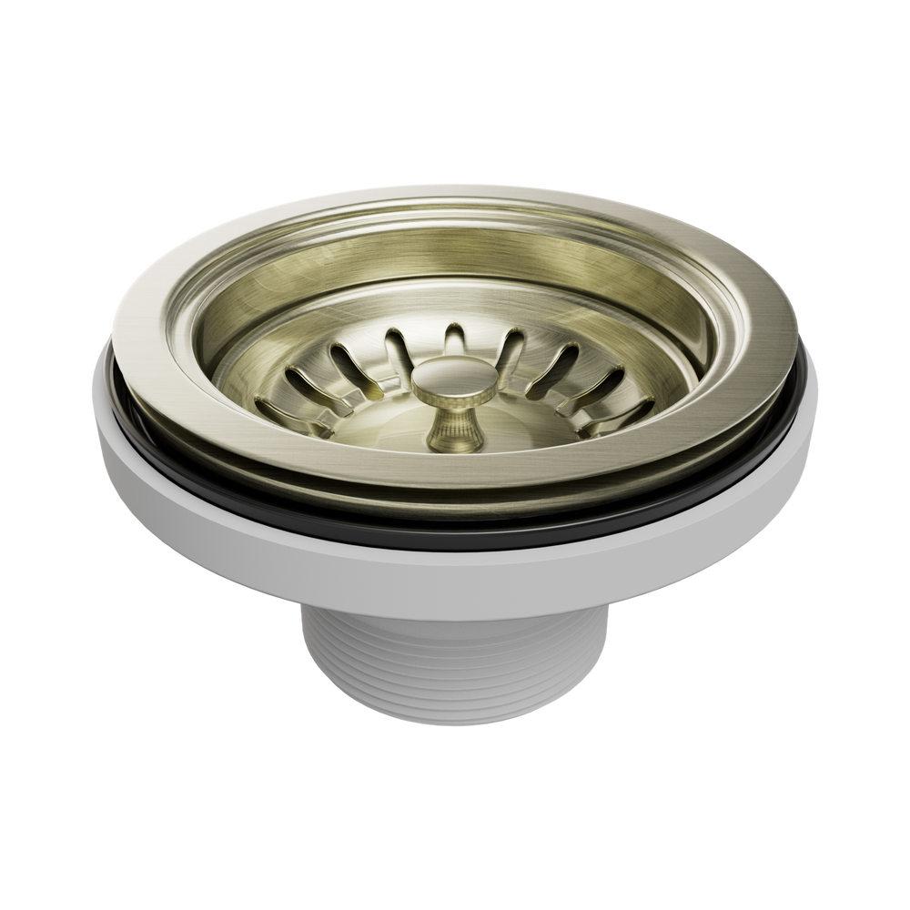 NERO KITCHEN SINK BASKET WASTE 114MM AGED BRASS