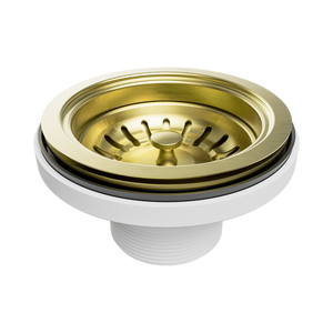 NERO KITCHEN SINK BASKET WASTE 114MM BRUSHED GOLD