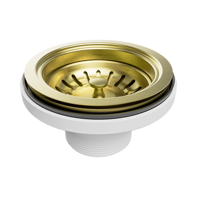 NERO KITCHEN SINK BASKET WASTE 114MM BRUSHED GOLD