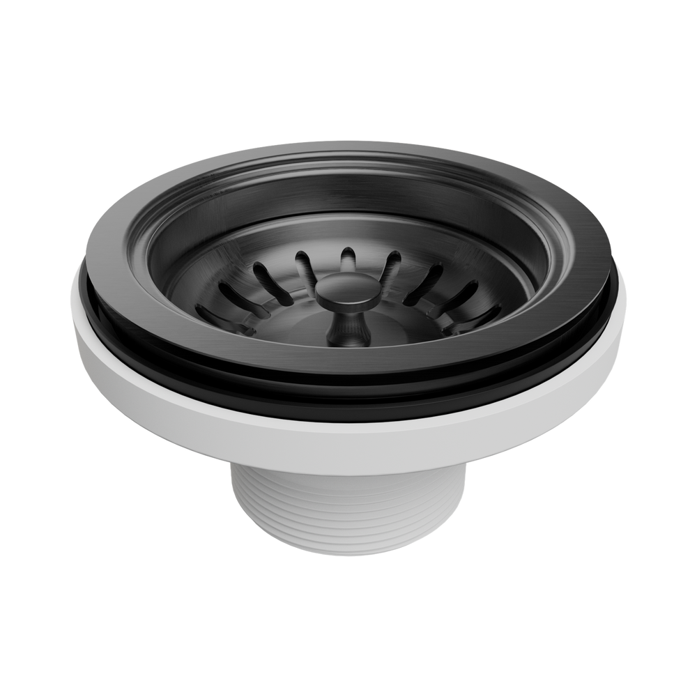 NERO KITCHEN SINK BASKET WASTE 114MM GUN METAL