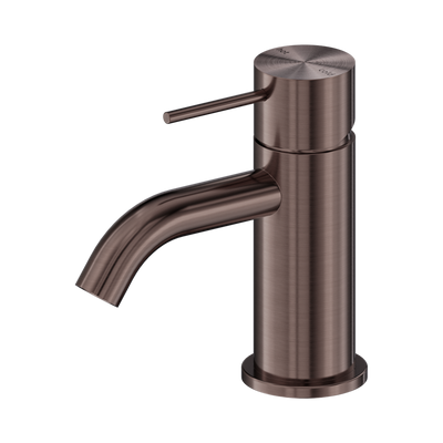 NERO MECCA LEAD FREE MINI BASIN MIXER 138MM BRUSHED BRONZE