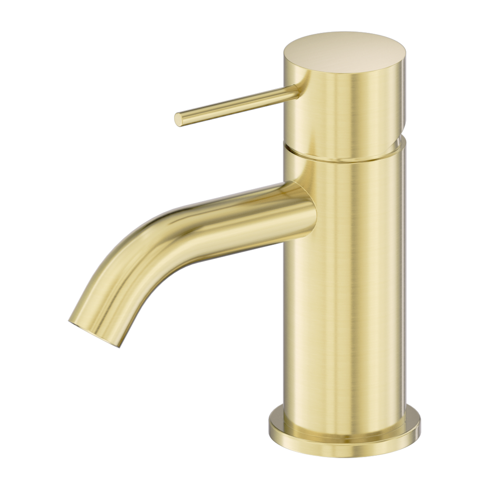 NERO MECCA MINI BASIN MIXER 138MM BRUSHED GOLD